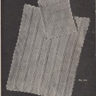 Vintage Carriage Cover with Pillow in Rope Stitch