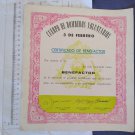 Argentina 1961 Volunteer Firefighters Benefactor Certificate RARE #7