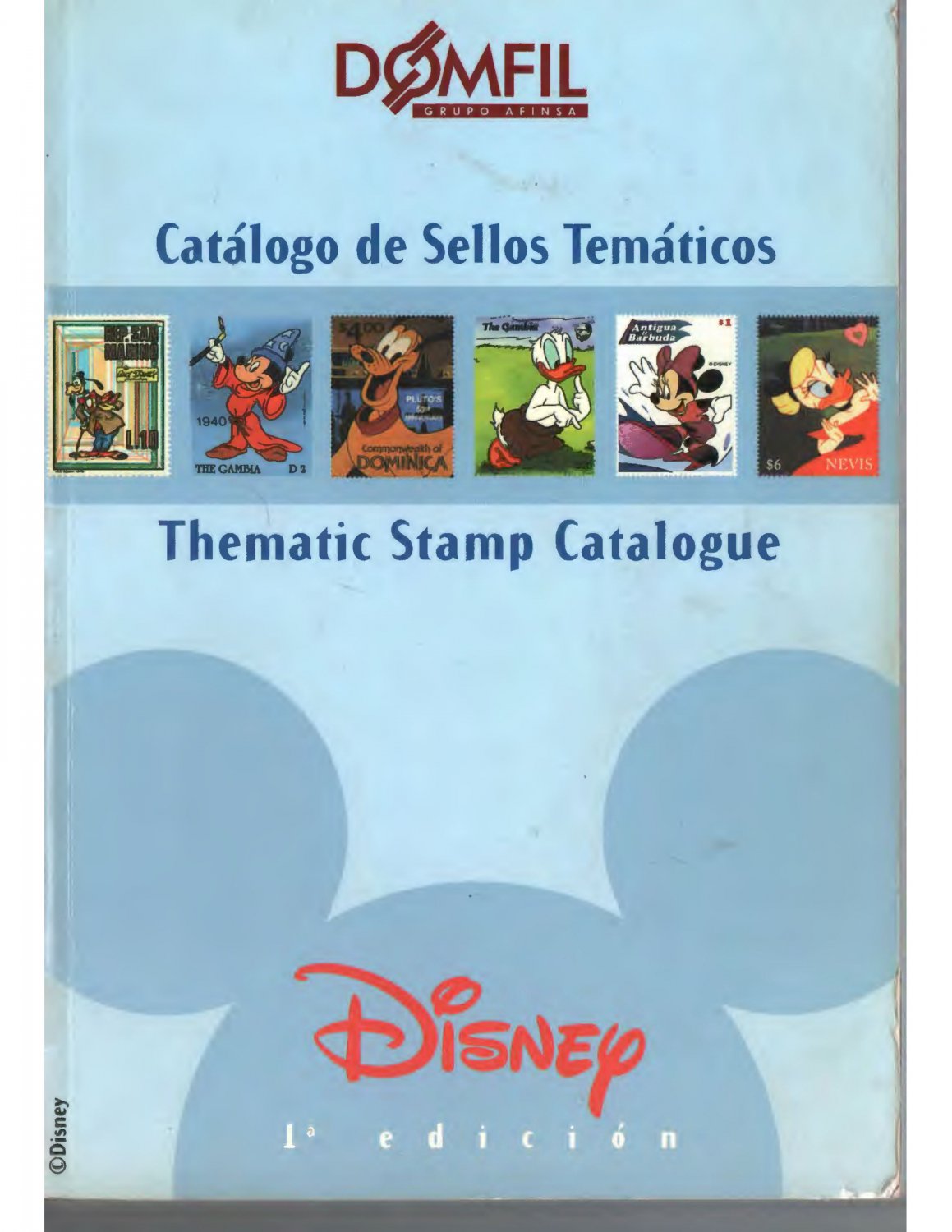 Catalogue de Timbres Poste Domfil Disney Stamps  PDF LIVRAISON GRATUITE FREE SHIPPING