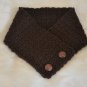 Chocolate Brown Crochet Neck Warmer