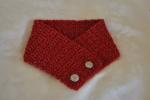 Red Crochet Neck Warmer