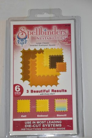 Spellbinders Nestabilities Large Classic Inverted Scalloped Squares