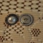Pearl and Silver Button Post Earrings
