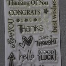 Best Wishes Clear Acrylic Stamp Set by Paper Studio
