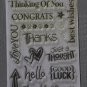 Best Wishes Clear Acrylic Stamp Set by Paper Studio