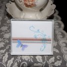 Embossed Butterfly Blank Note Cards