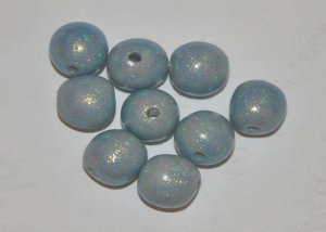Light Blue Loose Polymer Clay Beads