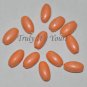 Oval Tangerine Polymer Clay Loose Beads