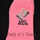 Pink Ice Skating Socks - Christmas Stockings