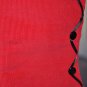 Ice Skate Stocking Wall Hanging Red Corduroy Stocking