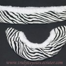 Black and White Animal Print Ice Skate Soakers Blade Covers