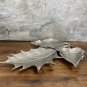 Leaf Metal Platter Gold / Silver color Divider 3 sections ,Serving Tray.Modern home decor.