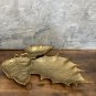 Leaf Metal Platter Gold / Silver color Divider 3 sections ,Serving Tray.Modern home decor.