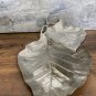 Leaf Metal Platter Gold / Silver color 2 sections , 2 levels ,Serving Tray.Modern home decor.