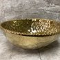 Ceramic Gold color Hammered Pattern Salad fruit Bowl Dish Serving ,Home Decor.