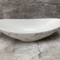 Oval Shape White Ceramic Gold Marble pattern Serving Dish Salad Fruits Platter Home Decor