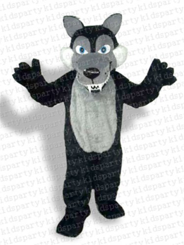 new wolf mascot costume Halloween costume fancy dress free shipping