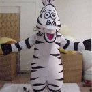 New zebra Marty Madagascar mascot costume Halloween costume fancy dress free shipping