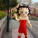 New girl mascot costume betty Halloween costume fancy dress free shipping