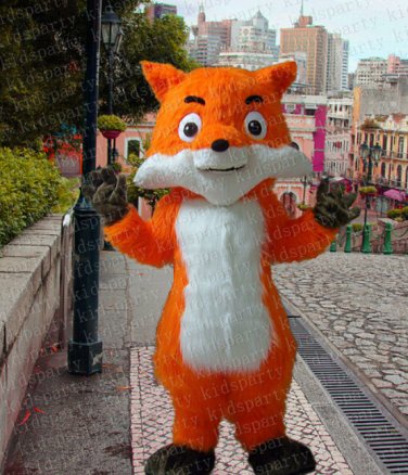 New high quality fox mascot costume adult size Halloween costume fancy dress free shipping