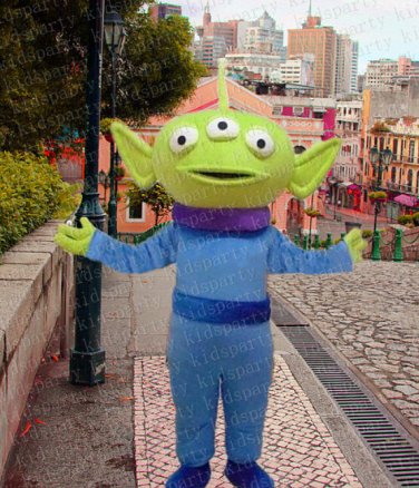 New high quality alien mascot costume adult size Halloween costume fancy dress free shipping