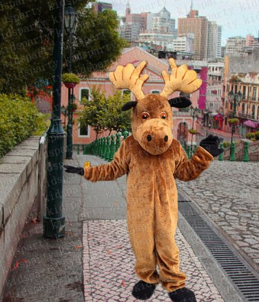 high quality mosse deer mascot costume adult size Halloween costume fancy dress free shipping