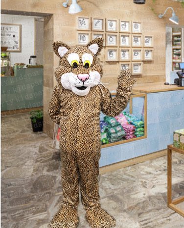 high quality Friendly Jaguar mascot costume adult size Halloween costume fancy dress free shipping