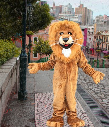 high quality king lion mascot costume adult size Halloween costume fancy dress free shipping