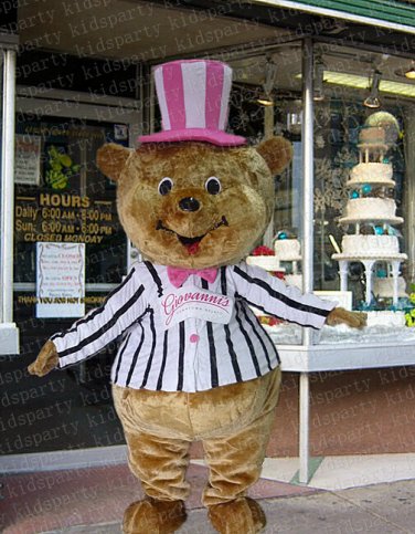 high quality bear mascot costume adult size Halloween costume fancy dress free shipping