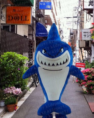 high quality shark fish mascot costume adult size Halloween costume fancy dress free shipping