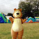 high quality masha bear mascot costume adult size Halloween costume fancy dress free shipping