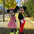 high quality 2 pc minnie mouse mascot costume adult size Halloween costume fancy dress free shipping