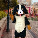high quality long plush dog mascot costume adult size Halloween costume fancy dress free shipping