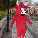 high quality red bull mascot costume adult size Halloween costume fancy dress free shipping
