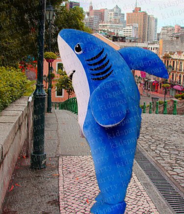 high quality blue fish mascot costume adult size Halloween costume fancy dress free shipping