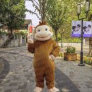 high quality curiouse monkey mascot costume adult size Halloween costume fancy dress free shipping