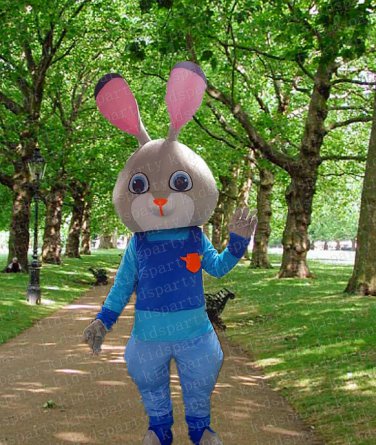 high quality rabbit mascot costume adult size Halloween costume fancy dress free shipping
