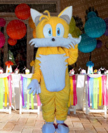 New Miles Tails Prower mascot costume adult size Halloween costume fancy dress free shipping