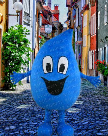 high quality water drop mascot costume adult size Halloween costume fancy dress free shipping