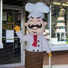 high quality cook chef mascot costume adult size Halloween costume fancy dress free shipping