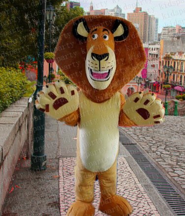 high quality lion mascot costume alex adult size Halloween costume fancy dress free shipping