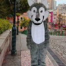 high quality grey wolf mascot costume alex adult size Halloween costume fancy dress free shipping