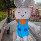 New rabbit mascot costume alex adult size Halloween costume fancy dress free shipping