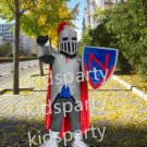 professional knight warrior mascot in shiny armor costume sale Fancy Dress Kits for Sports