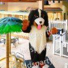 Realistic Bernese Mountain Dog Mascot Costume Adult Size Anime Costumes Carnival Fancy Dress Kits