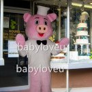 pink pig chef mascot costume fancy party dress suit carnival costume fursuit mascot