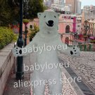 New polar bear mascot costume fancy party dress suit carnival costume fursuit mascot