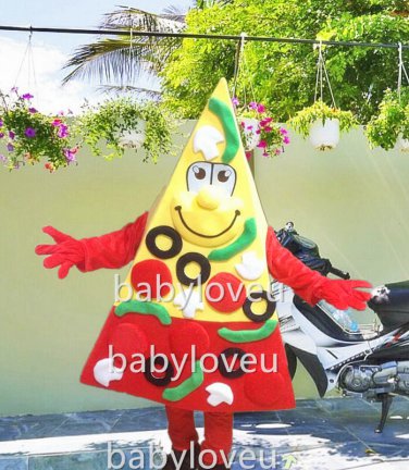 New Pizza Mascot Costume Custom Cosplay Cartoon Carnival Costume Fancy Costume