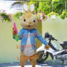 POLYFOAM pink boots easter bunny mascot costumes blue cat rabbit walking act