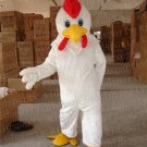 Adult Size White Chicken mascot Costume WholeSale price Cock mascot Cartoon Clothing